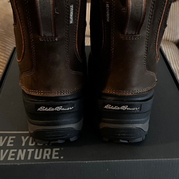 Eddie Bauer Men’s Pull on Timber Snowfoil Boots 9M - Picture 5 of 12